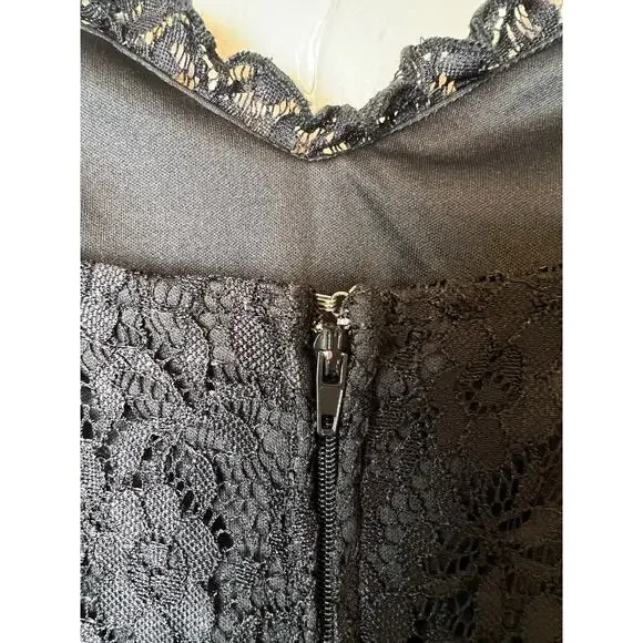 Windsor Black Lace Bodice Dress Sz XS Whimsigoth Fairy Goth Indie Punk Y2K - Picture 5 of 8